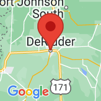 Map of Deridder, LA US